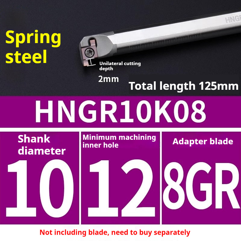 1008-CNC Bore Deep Grooving Inserts Small Hole Grooving Comma Inserts Insert Bar MB-05GR/07GR/09GR Rounded Corner Shandong Denso Pricision Tools Co.,Ltd.
